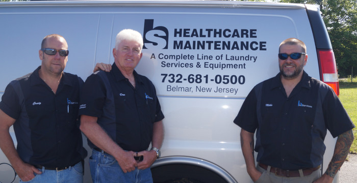 HM Commercial Laundry commercial laundry equipment technicians servicing UniMac machines in NJ