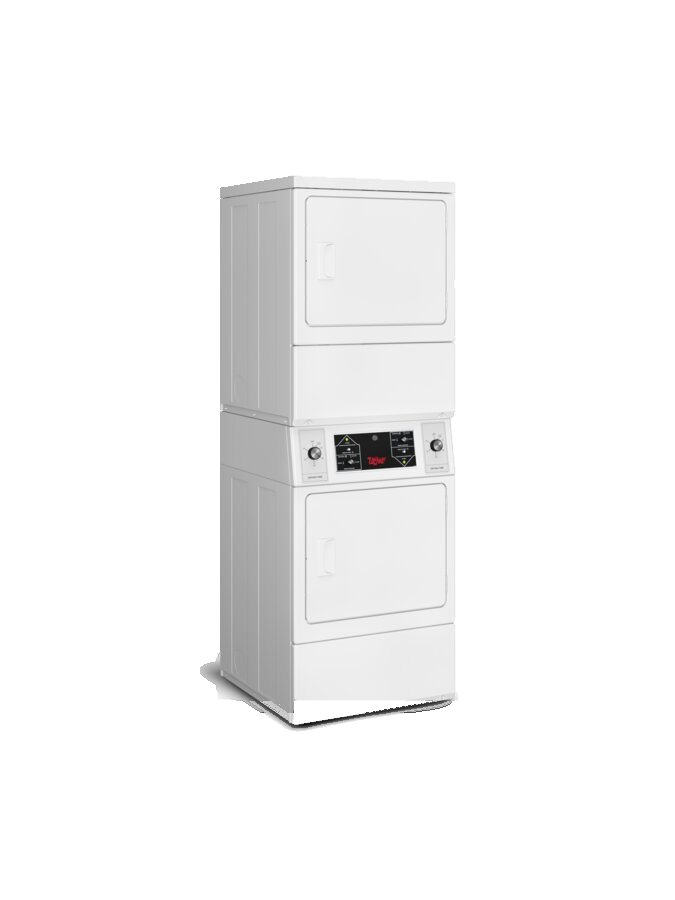 UniMac stacked washer-dryer, studio left