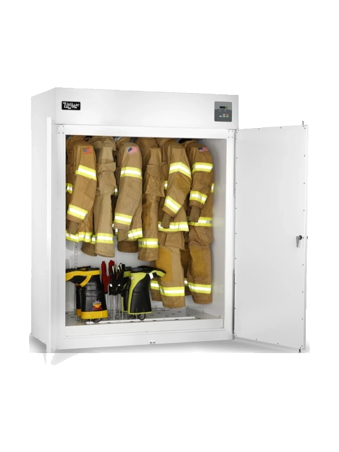 UniMac UTGC turnout-gear drying cabinet with gear loaded